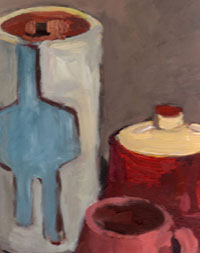 Mischa Merz - Still ife painting images - Still life with vase