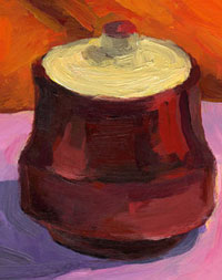 Mischa Merz - Still ife painting images - Still life with pot